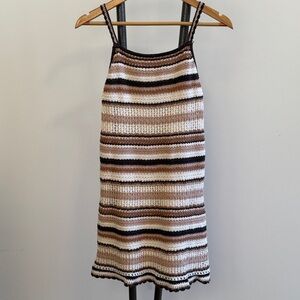 American Eagle Crochet Knit Striped Summer Sundress